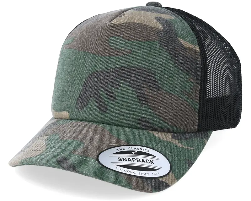 Yupoong Wood Camo/Black Trucker online