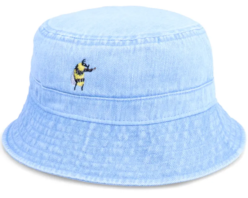 Abducted Tiny Bumble Bee Violin Light Blue Denim Bucket online