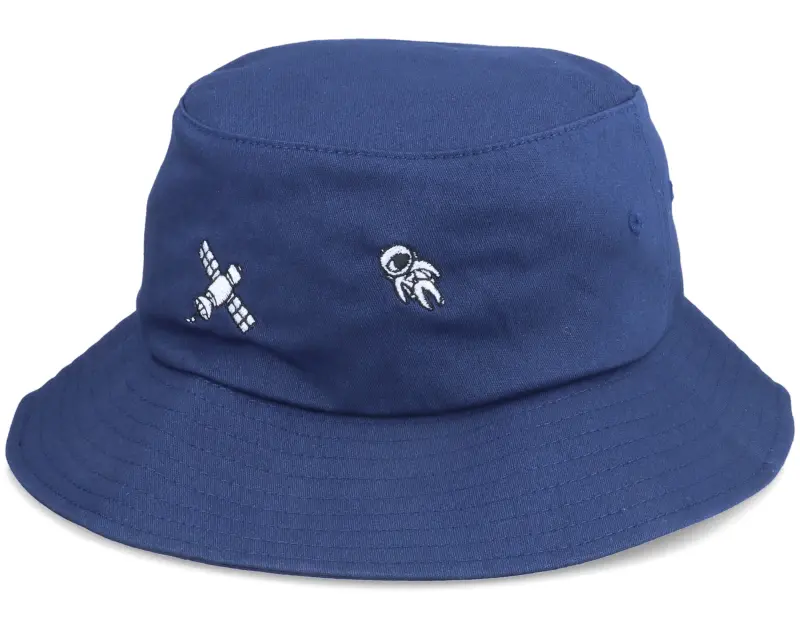 Abducted Tiny Satellite Astronaut Scenery Navy Bucket online