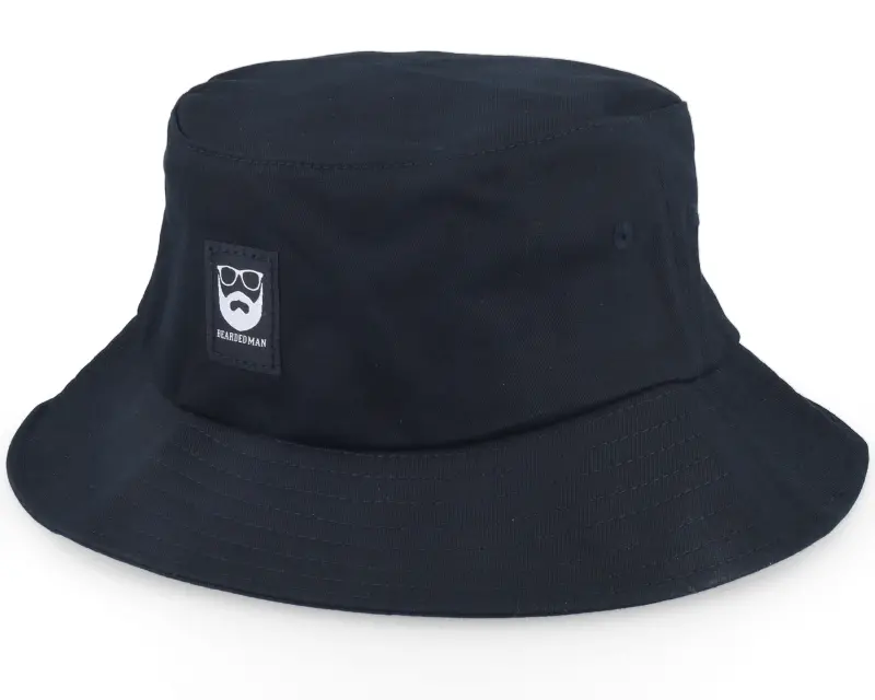 Bearded Man Bm Logo Blk Woven Black Bucket online