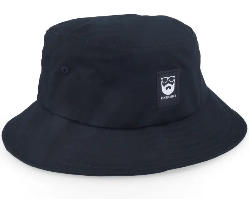 Bearded Man Bm Logo Blk Woven Black Bucket online