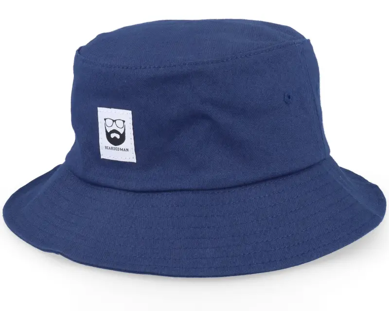 Bearded Man Bm Logo Wh Woven Navy Bucket online