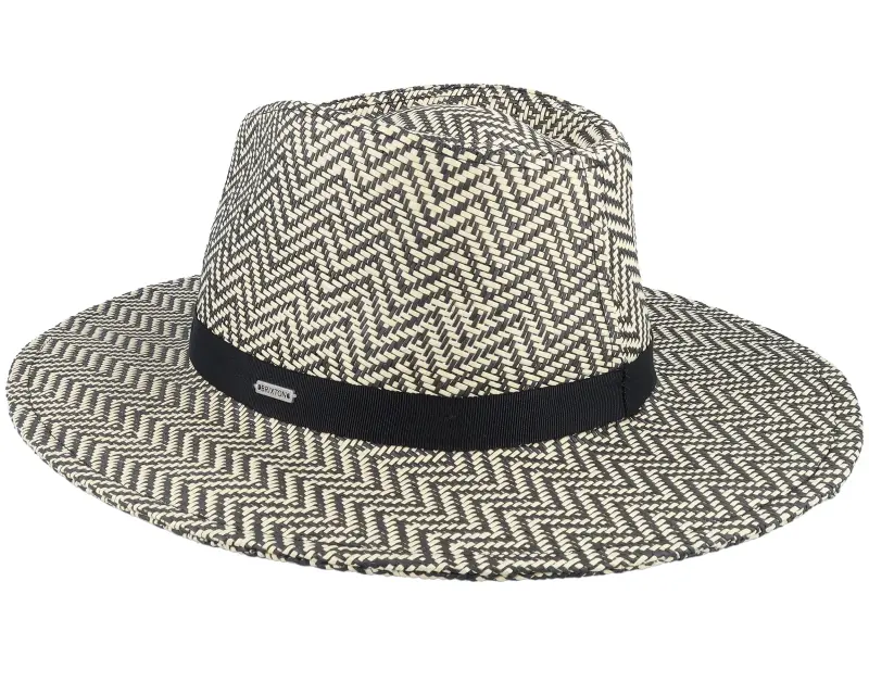 Brixton Carolina Packable Black/Natural Straw Hat online