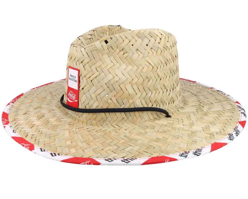 Brixton Coca-cola Sun Hat Coke Natural/Red Straw Hat online