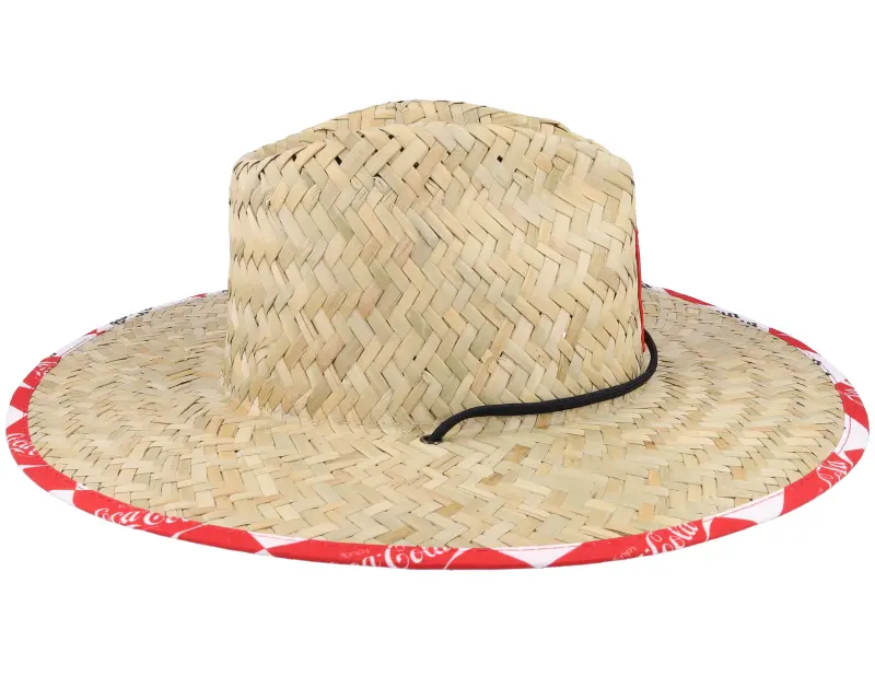 Brixton Coca-cola Sun Hat Coke Natural/Red Straw Hat online