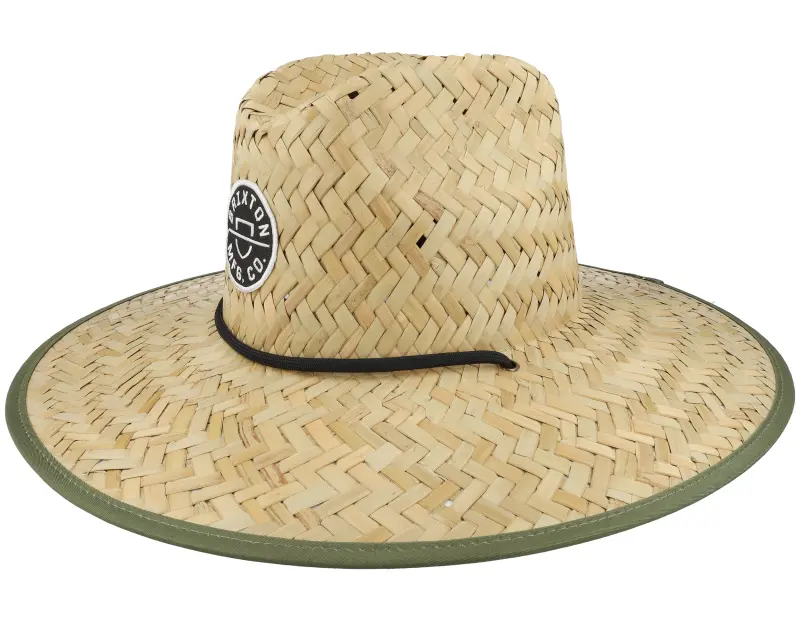 Brixton Crest Sun Tan/Olive Surplus Straw Hat online