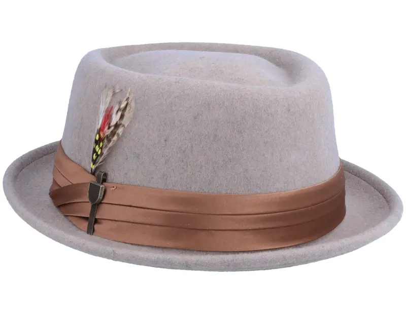 Brixton Hatstore Exclusive x Kaliffa Stou Heather Naturalt Fedora online