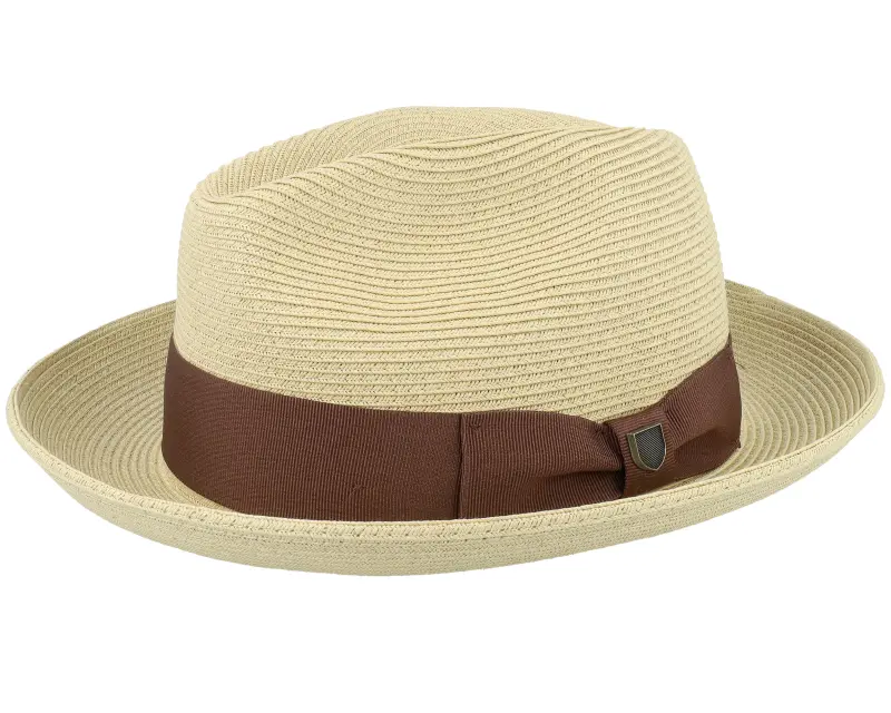 Brixton Horton Cb Packable Fedora Dark Tan/Light Brown Straw Hat online