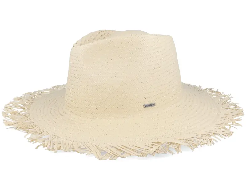 Brixton Jo Frayed Honey Fedora Straw Hat online