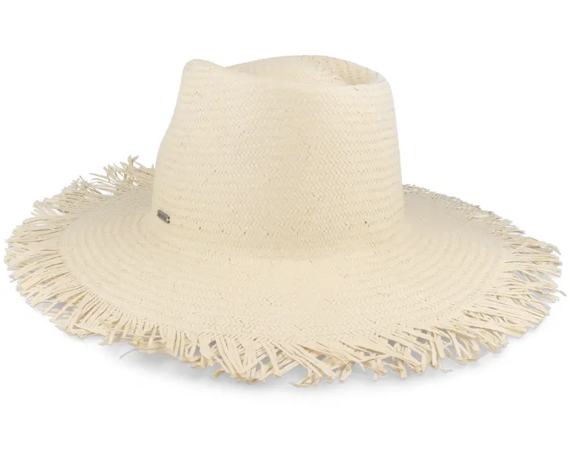 Brixton Jo Frayed Honey Fedora Straw Hat online