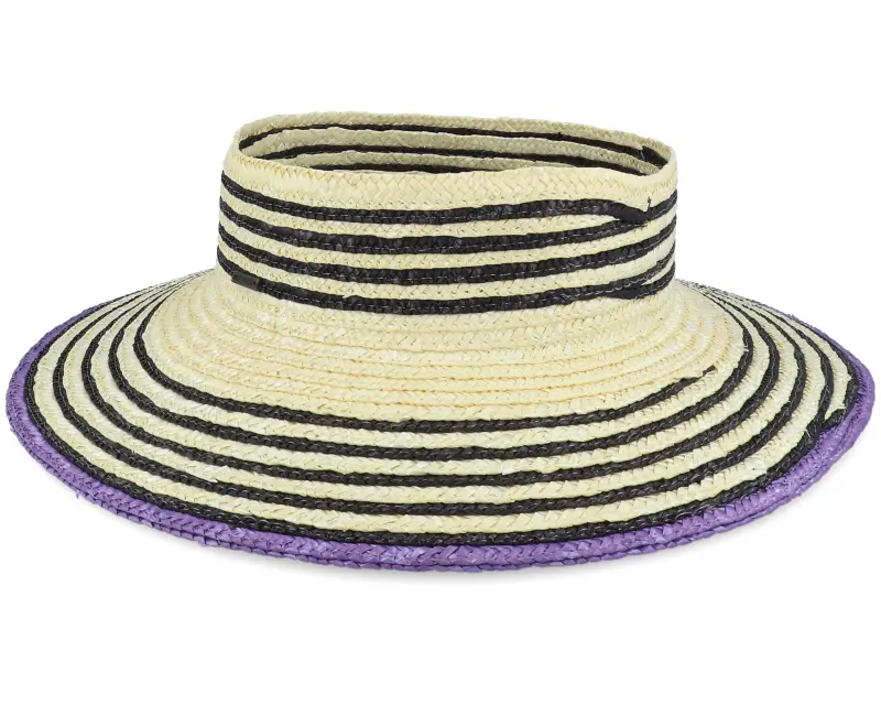 Brixton Joanna Light Tan/Black Visor Straw Hat online
