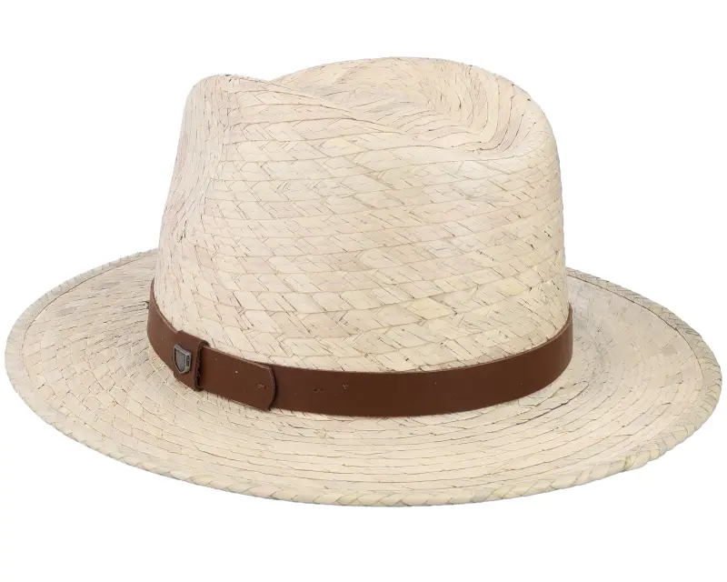 Brixton Messer Fedora Natural Straw Hat online