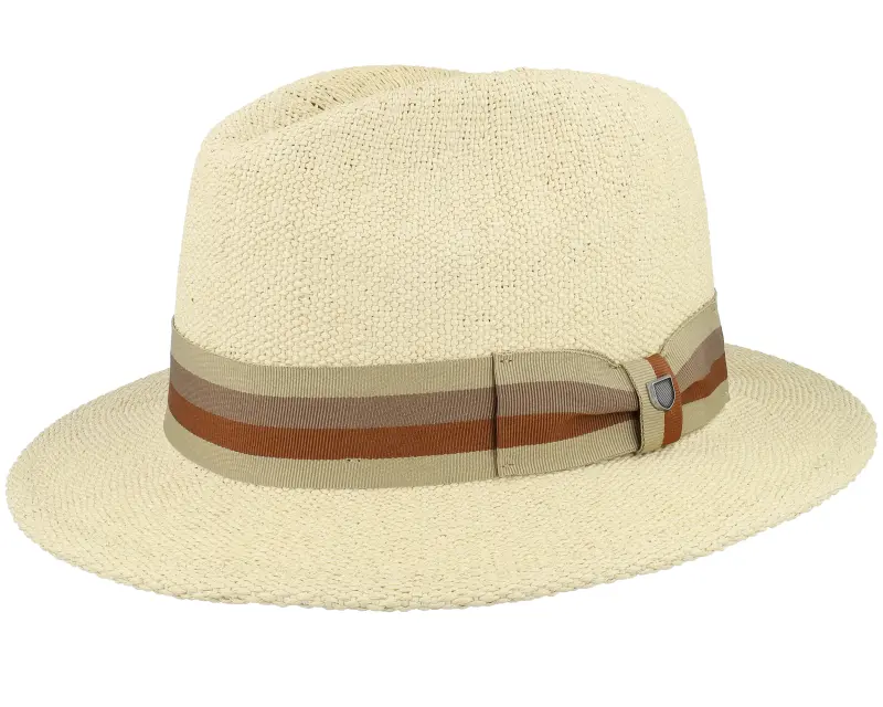 Brixton Roma Straw Fedora Natural Straw Hat online