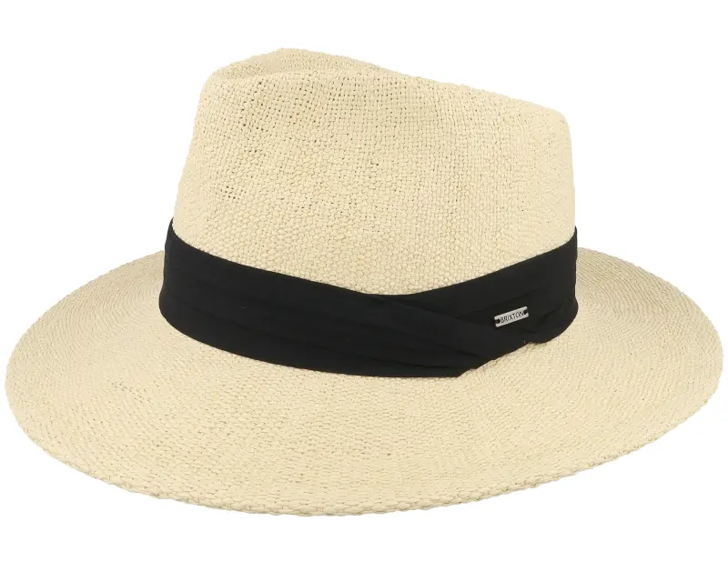 Brixton Sol Straw Fedora Natural/Black Straw Hat online