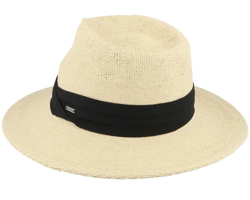 Brixton Sol Straw Fedora Natural/Black Straw Hat online