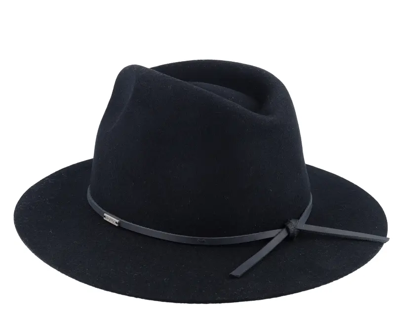 Brixton Wesley Packable 1 Black/Black Fedora online