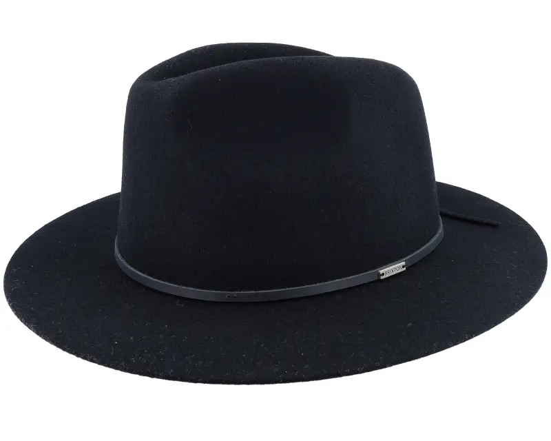 Brixton Wesley Packable Black/Black Fedora online