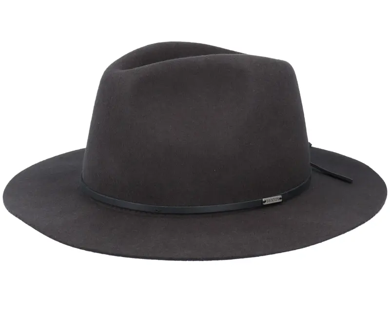 Brixton Wesley Packable Washed Black Xl Fedora online