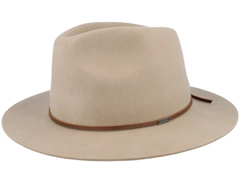 Brixton Wesley Sand/Brown Fedora online