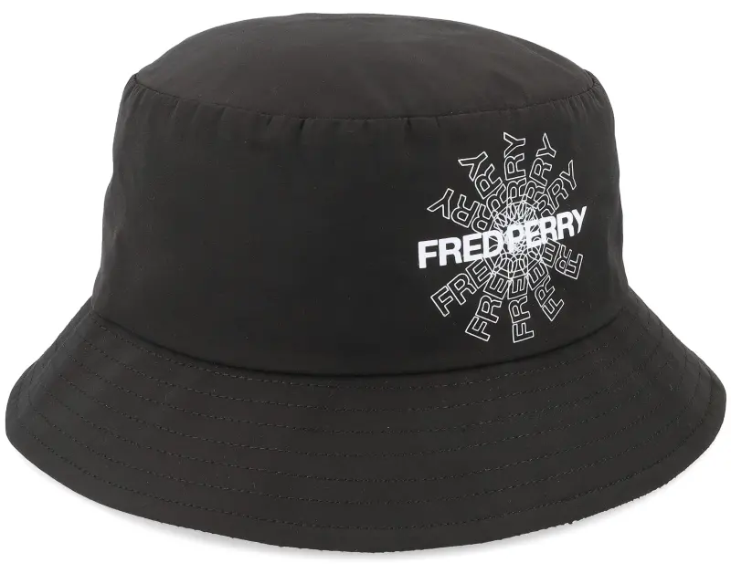 Fred Perry Graph Print Black Bucket online