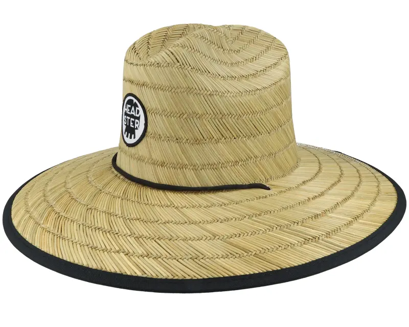 Headster Kids Backyard Meadow Lifeguard Hat Natural/Black Straw Hat online