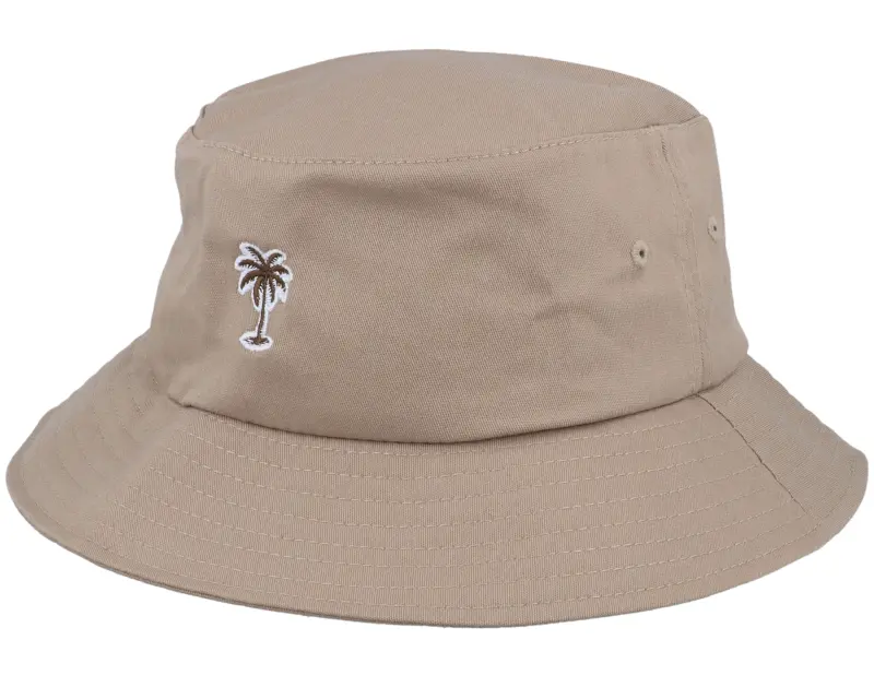 Iconic Summer Palm Logo Khaki Bucket online