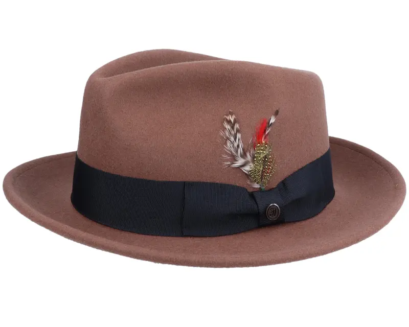 Jaxon & James Crushable C-Crown Pecan Fedora online