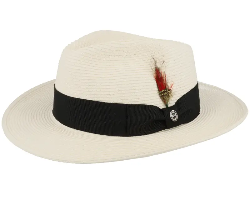 Jaxon & James Summer C-crown Fedora White Straw Hat online
