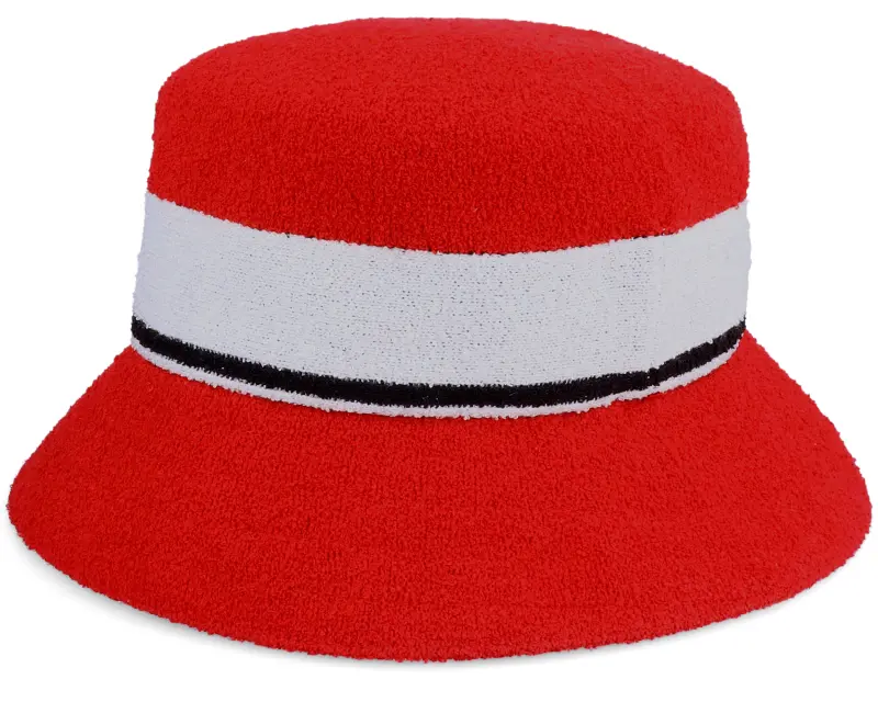 Kangol Bermuda Striped Scarlet Bucket online