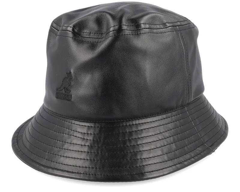 Kangol Chain Faux Leather Black Bucket online