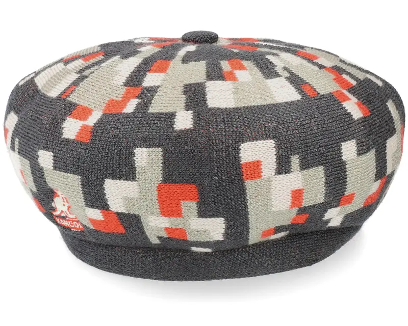 Kangol Pixelated Plaid Deep Springs Nickel Beret online