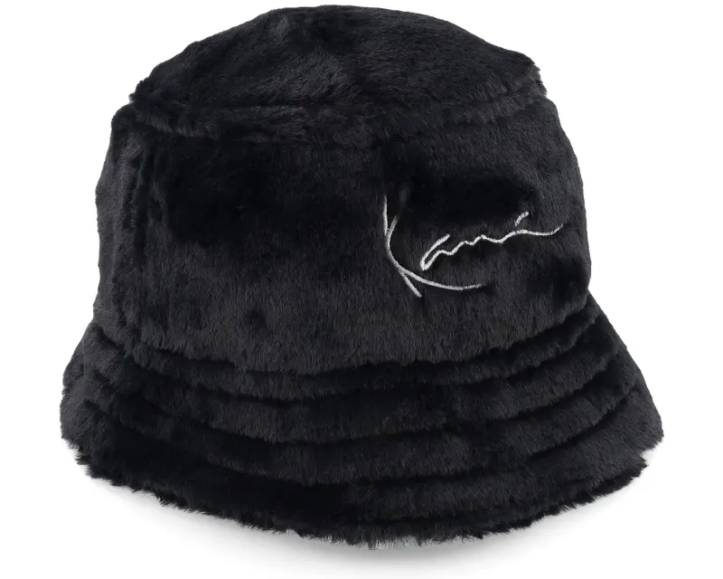 Karl Kani Kk Signature Fluffy Hat Black Bucket online