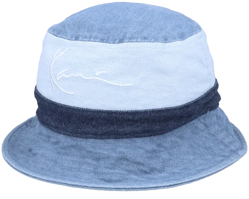Karl Kani Signature Block Denim Hat Blue Bucket online