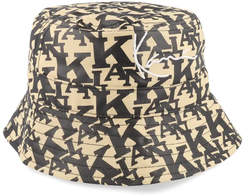 Karl Kani Signature Retro Logo Hat Sand/Black Bucket online