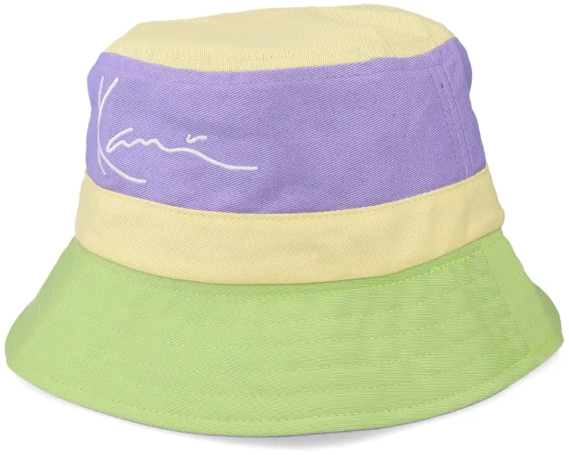 Karl Kani Signature Reversible Block Purple/Yellow/Green Bucket online