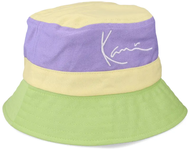 Karl Kani Signature Reversible Block Purple/Yellow/Green Bucket online