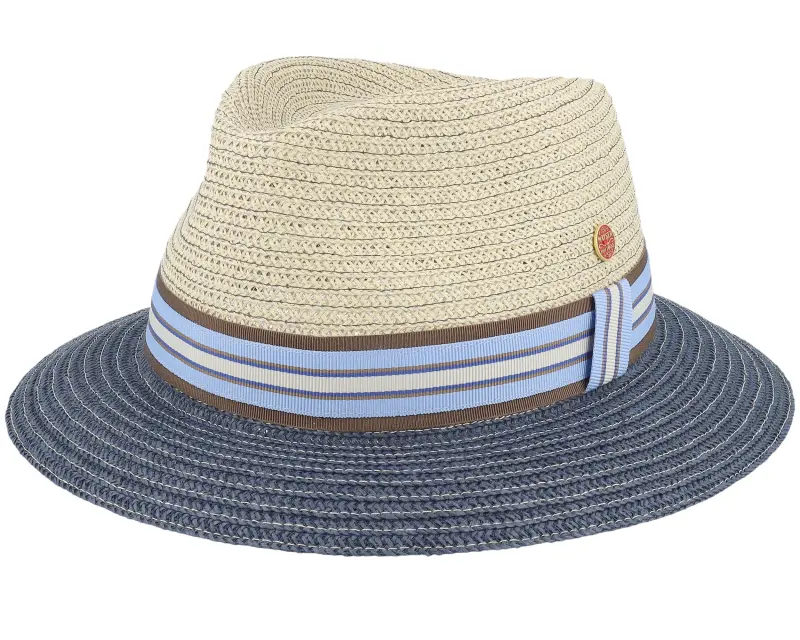 Mayser Maleo Paperbraid Beige/Navy Straw Hat online