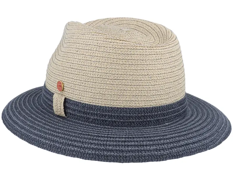 Mayser Mathis Paperbr Beige/navy Straw Hat online
