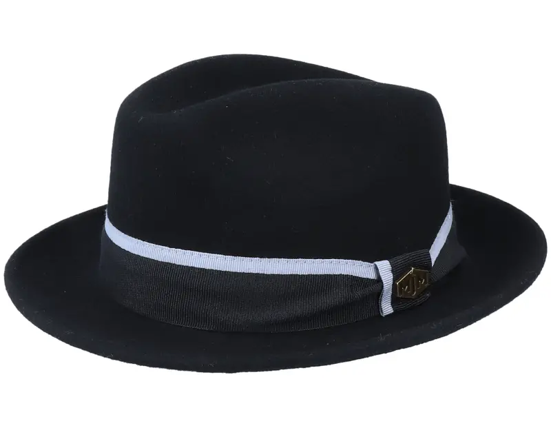 MJM Hats Alberto 100 % Wool Black Fedora online