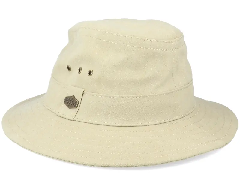MJM Hats Assen Washed Cotton Beige Hat online