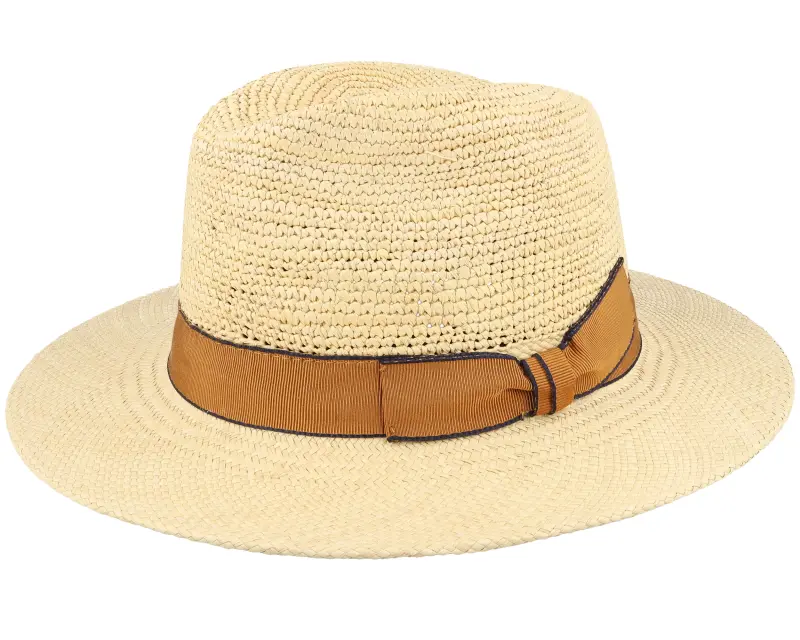 MJM Hats Blue Line Bio Panama Natural/Curry Band Straw Hat online