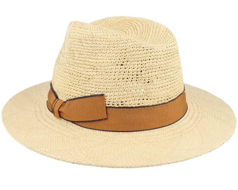 MJM Hats Blue Line Bio Panama Natural/Curry Band Straw Hat online