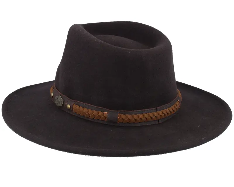 MJM Hats Freedom Wool Felt Dark Brown Western online