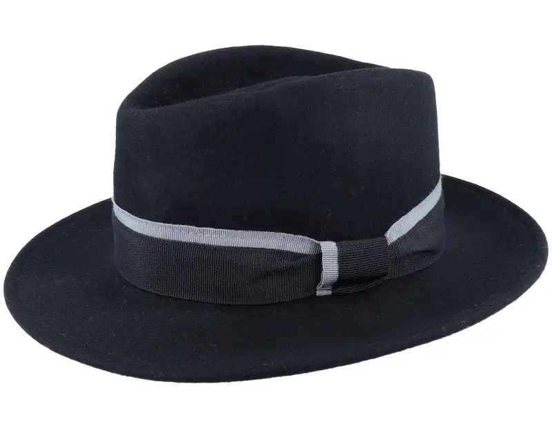 MJM Hats Job W 1 Wool Felt Black Fedora online