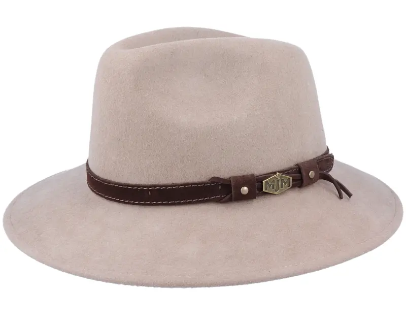 MJM Hats Levi Woolfelt Wr Crush. Beige Fedora online
