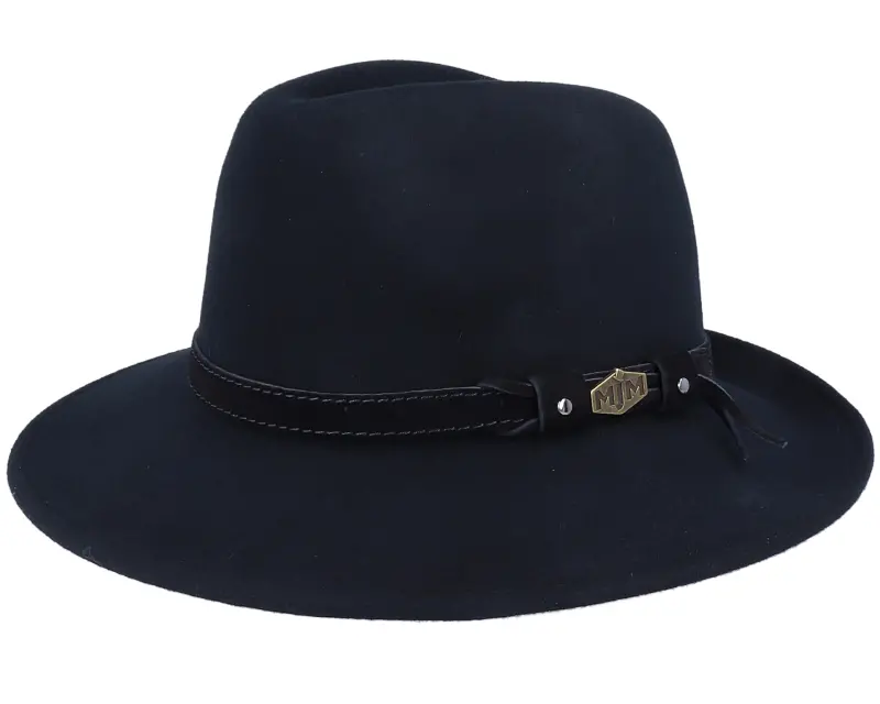 MJM Hats Levi Woolfelt Wr Crush. Black Fedora online