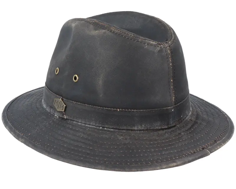 MJM Hats Oakwood Antique Cotton 6 Brown Hat online