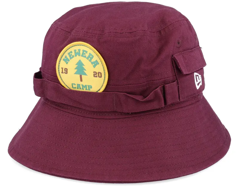 New Era Camp Patch Adventure Maroon Bucket online
