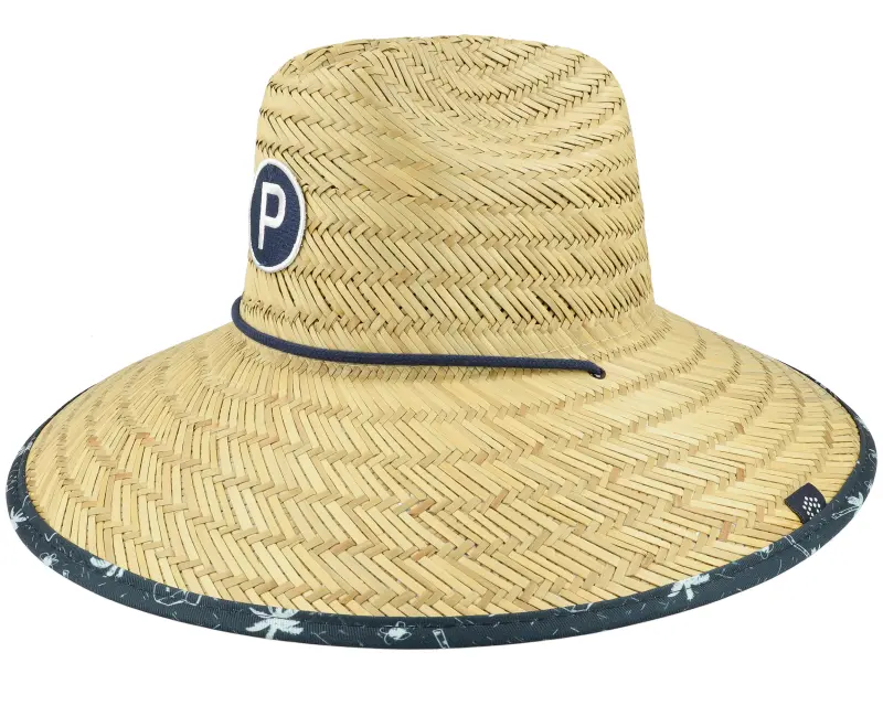 Puma Straw Sunbucket P Bright White/Navy Blazer Straw Hat online