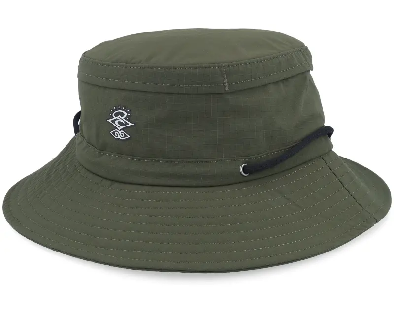 Rip Curl Searchers Tech Mid Brim Hat Dark Green Bucket online